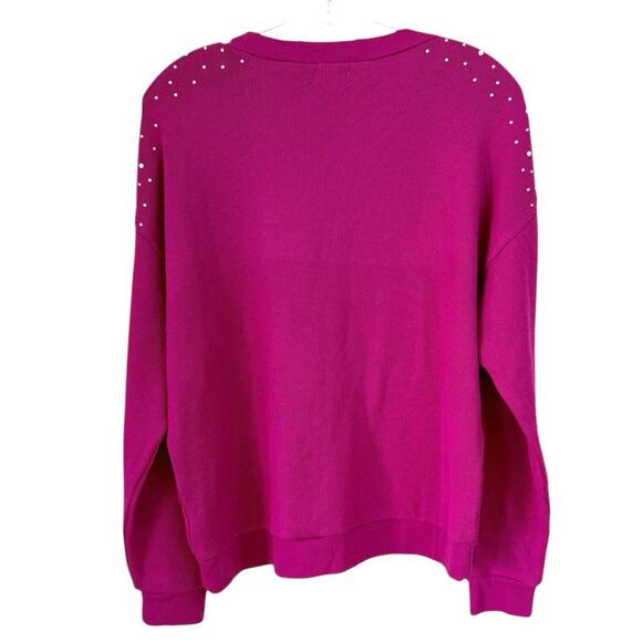 NWOT Wildfox Pink Jewel Bailey Sweater – Sz L - Picture 6 of 8